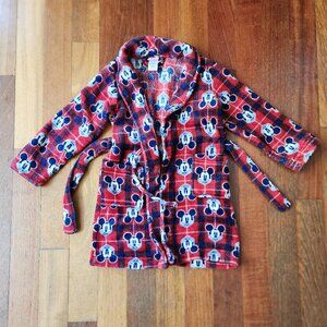 Disney Mickey Mouse Toddler Unisex Bathrobe Size 5T